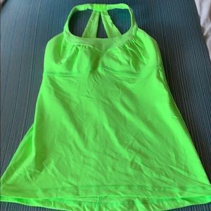 Lululemon neon green top